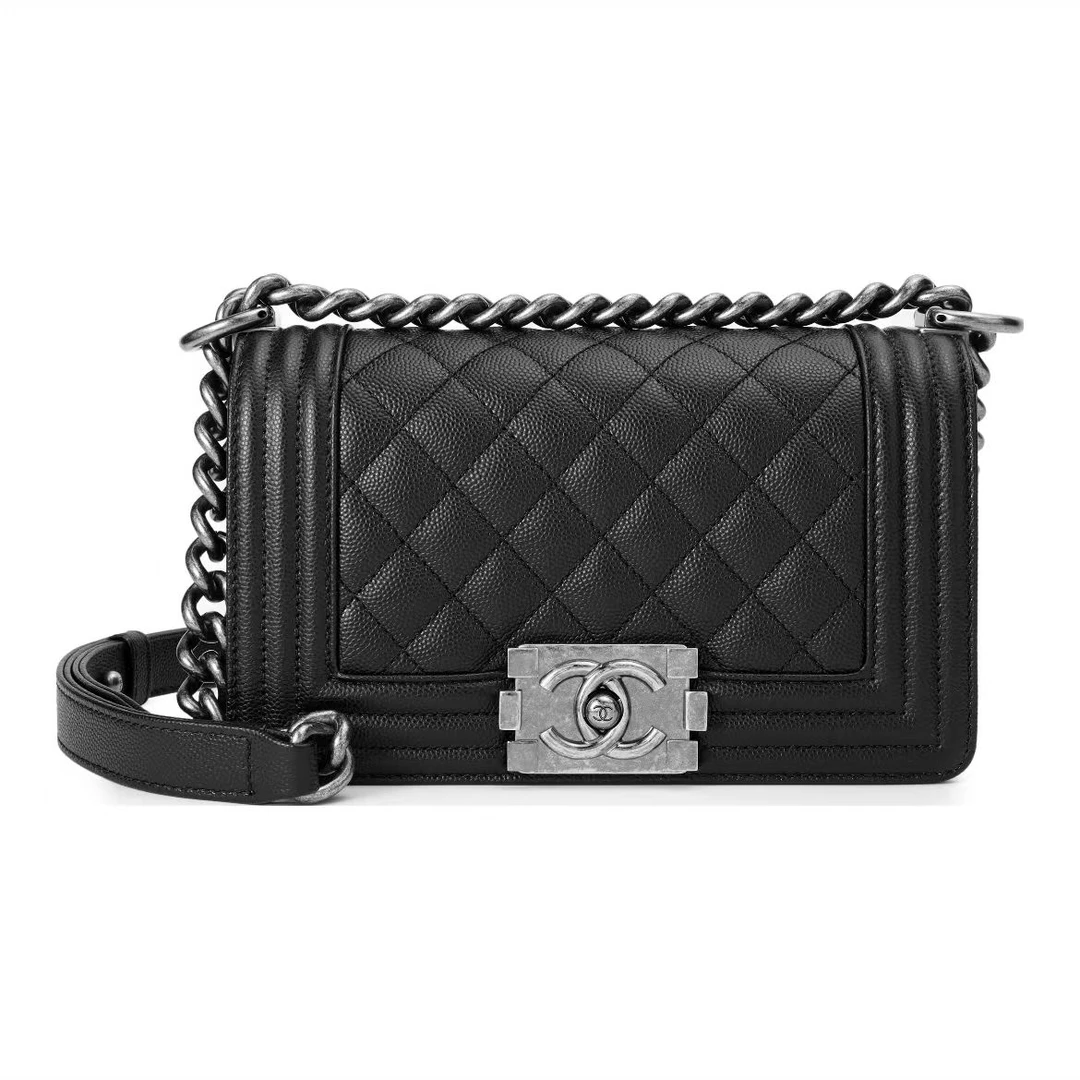 99新 Chanel/香奈儿 安洁利严选口盖包/BK0126855 斜挎包