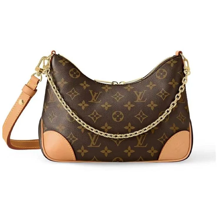全新未使用 LouisVuitton/路易威登 安洁利严选LV老花牛角包/qx