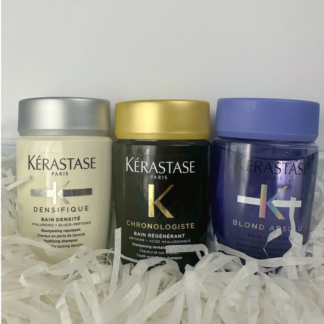 KERASTASE/卡诗滋养三支装，洗发水旅行装80ml黑钻+白金+耀光