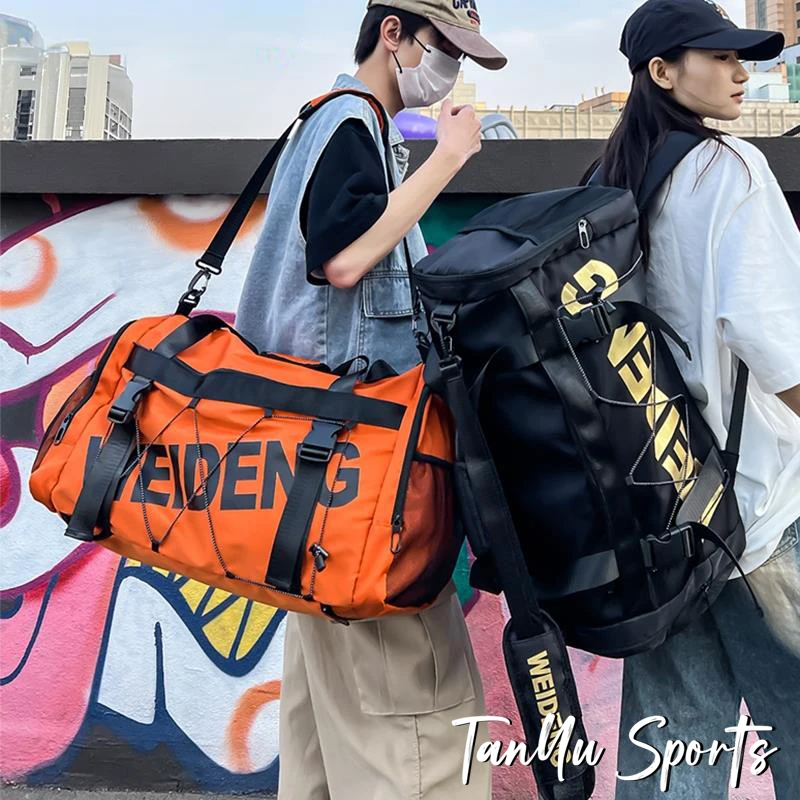 探屿大容量干湿分离短途旅行袋男款轻便时尚旅行包女潮酷健身包