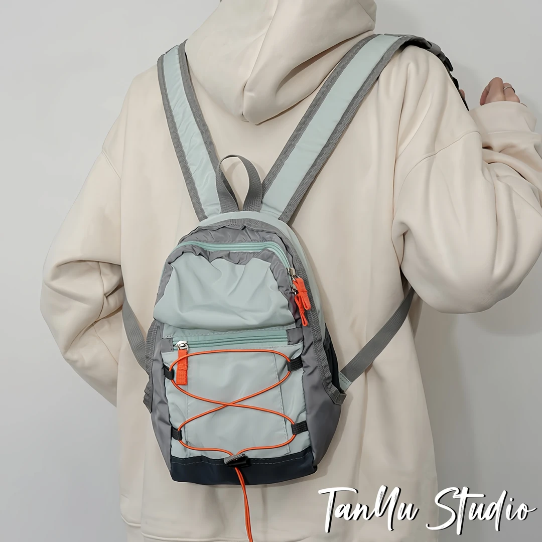 探屿轻便旅行小众登山双肩包女户外爬山休闲背包徒步骑行运动书包