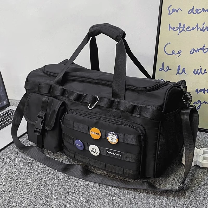 探屿旅行包大容量健身包男士运动训练包多功能双肩包单肩时尚行李