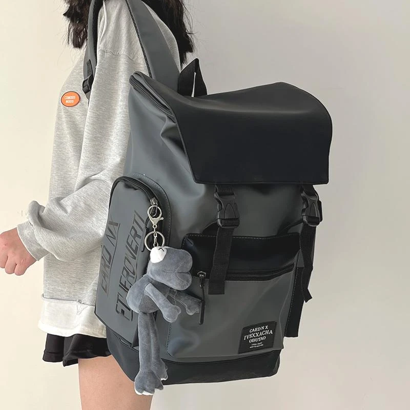 探屿书包男大学生高中生防水运动旅行背包潮流大容量休闲双肩包