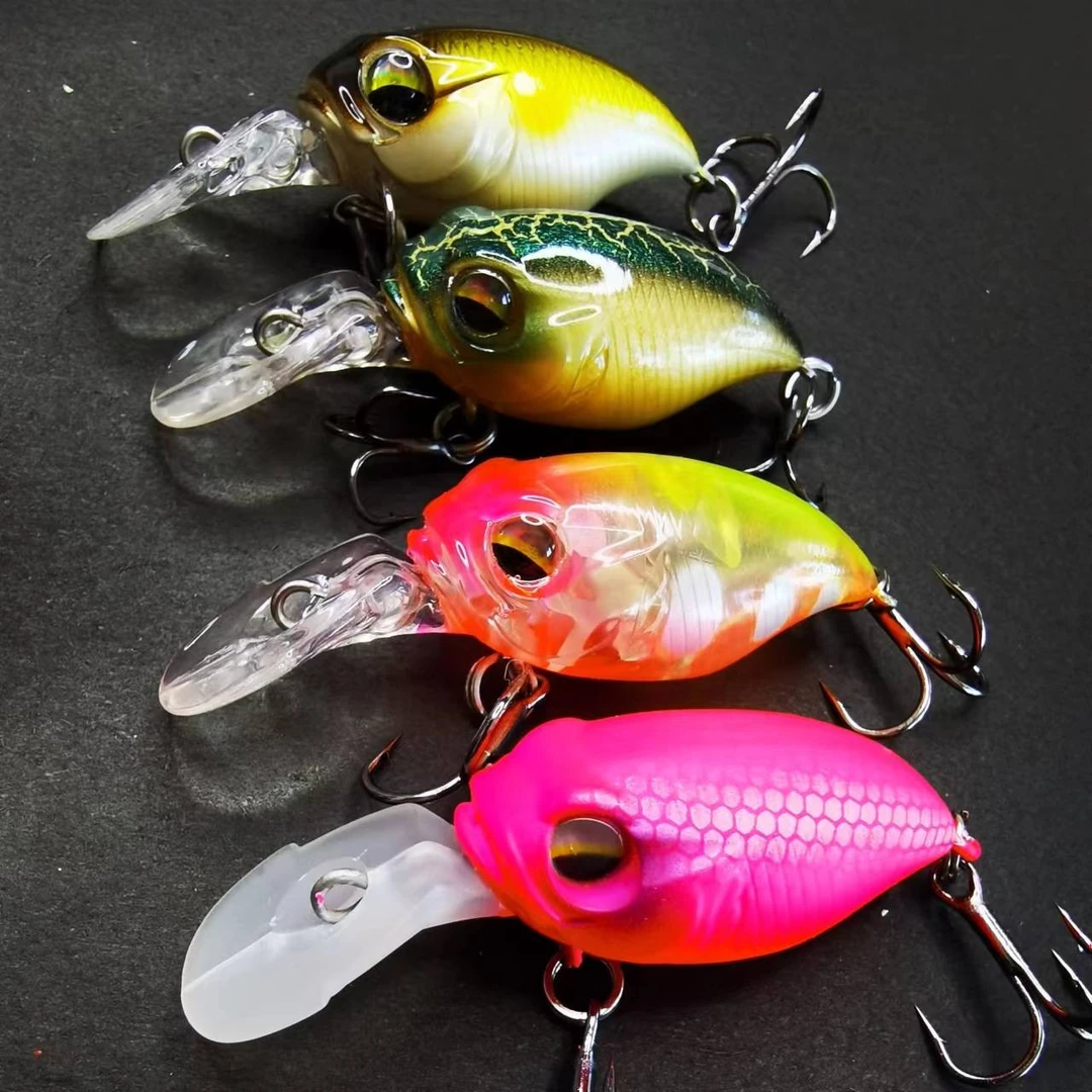 日系摇滚小胖子米诺长舌板路亚饵溪流湖泊翘嘴鳜鱼翘嘴鲈鱼