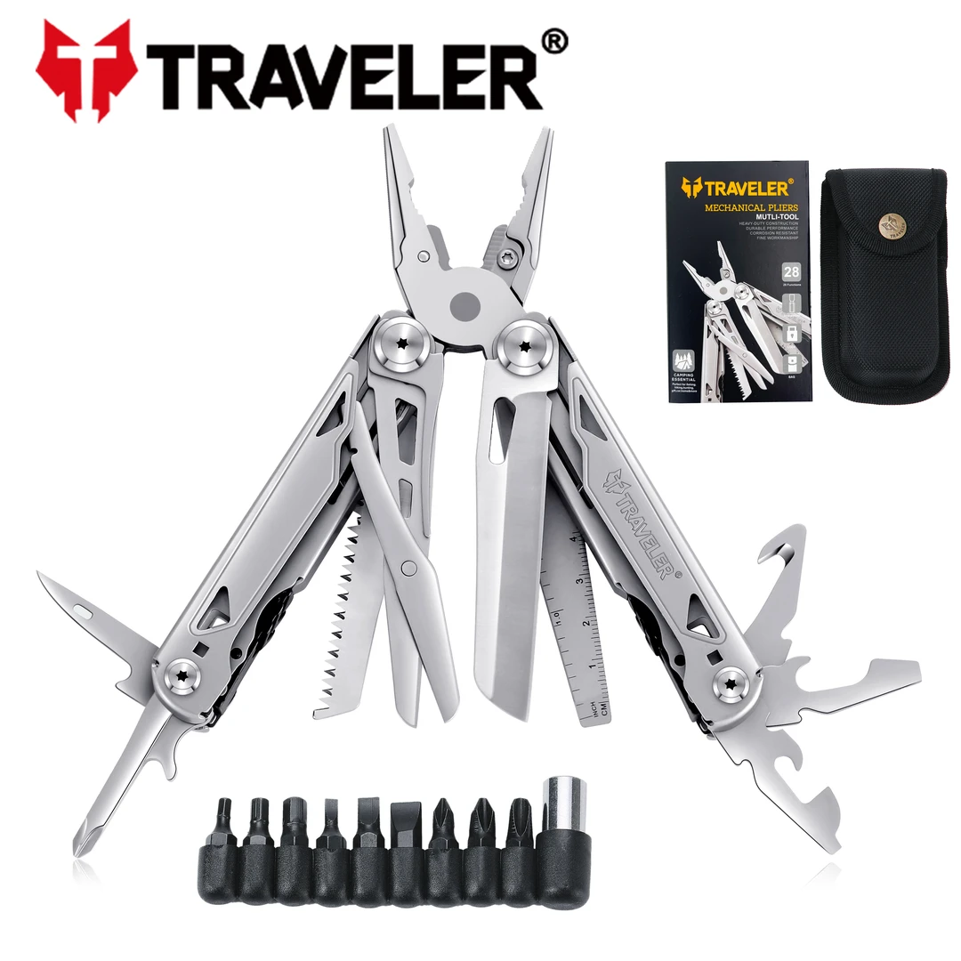 【韵通专属】旅行者28种功能实用形多功能组合工具
