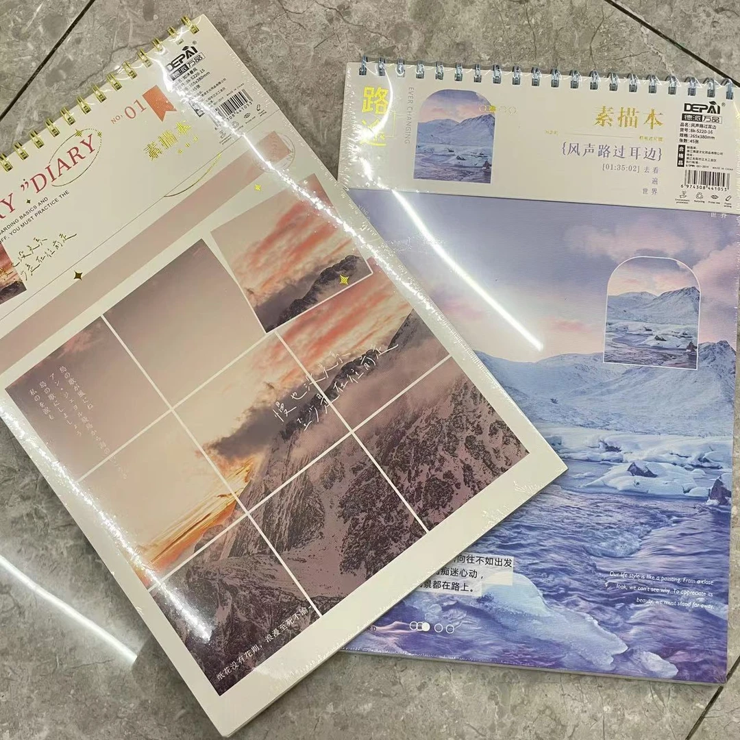 2本大号8K素描本  一本45张