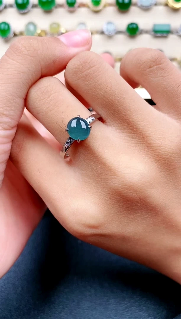 【闪购商品】翡翠戒指银S925镶嵌....