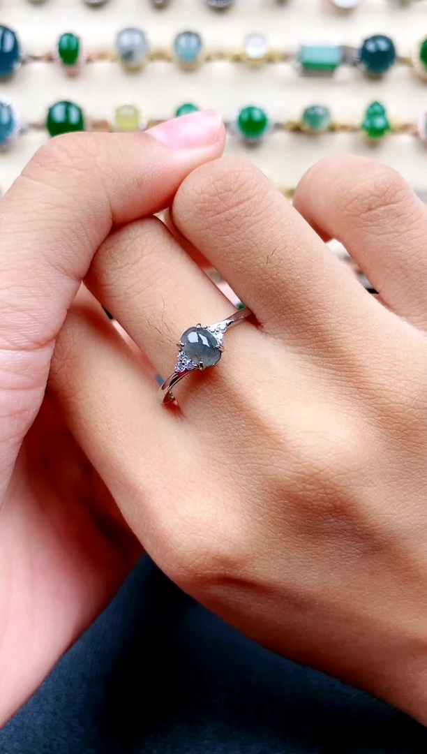 【闪购商品】翡翠戒指银S925镶嵌.....