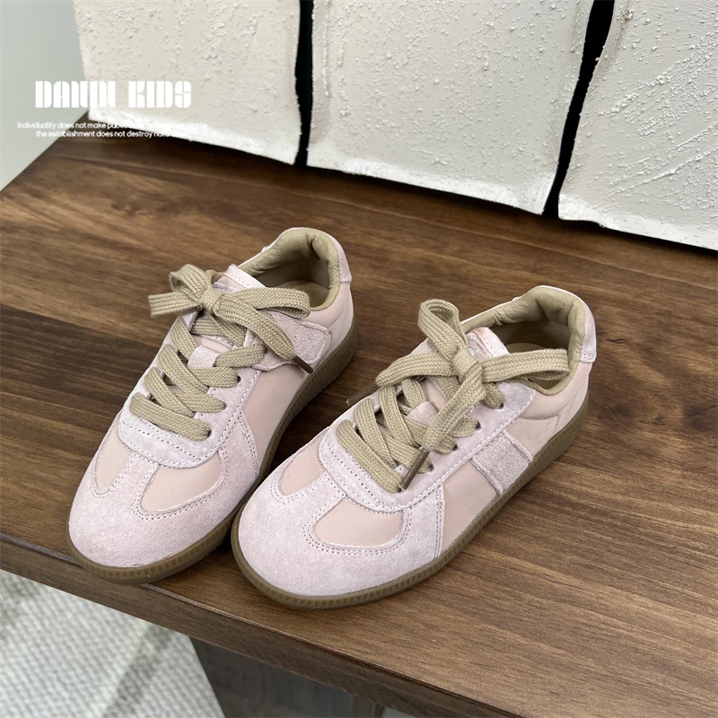 【嗒囜】男女童舒适软底粉色德迅鞋童鞋轻便平底运动板鞋23DN80100