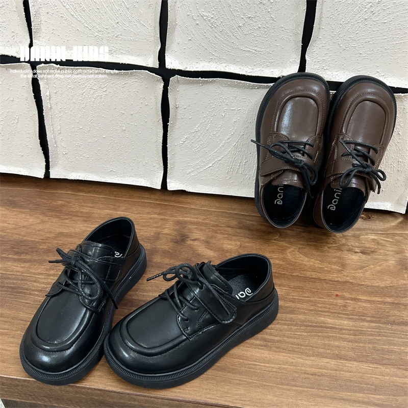 【嗒囜】女童秋冬百搭轻便舒适软底小皮鞋时尚单鞋23DN80108