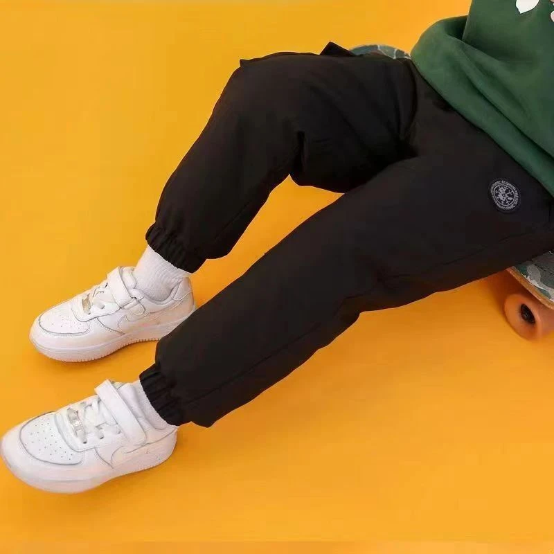 巴拉巴拉儿童羽绒裤加绒加厚保暖男女童宝宝冬装休闲裤潮流百搭款