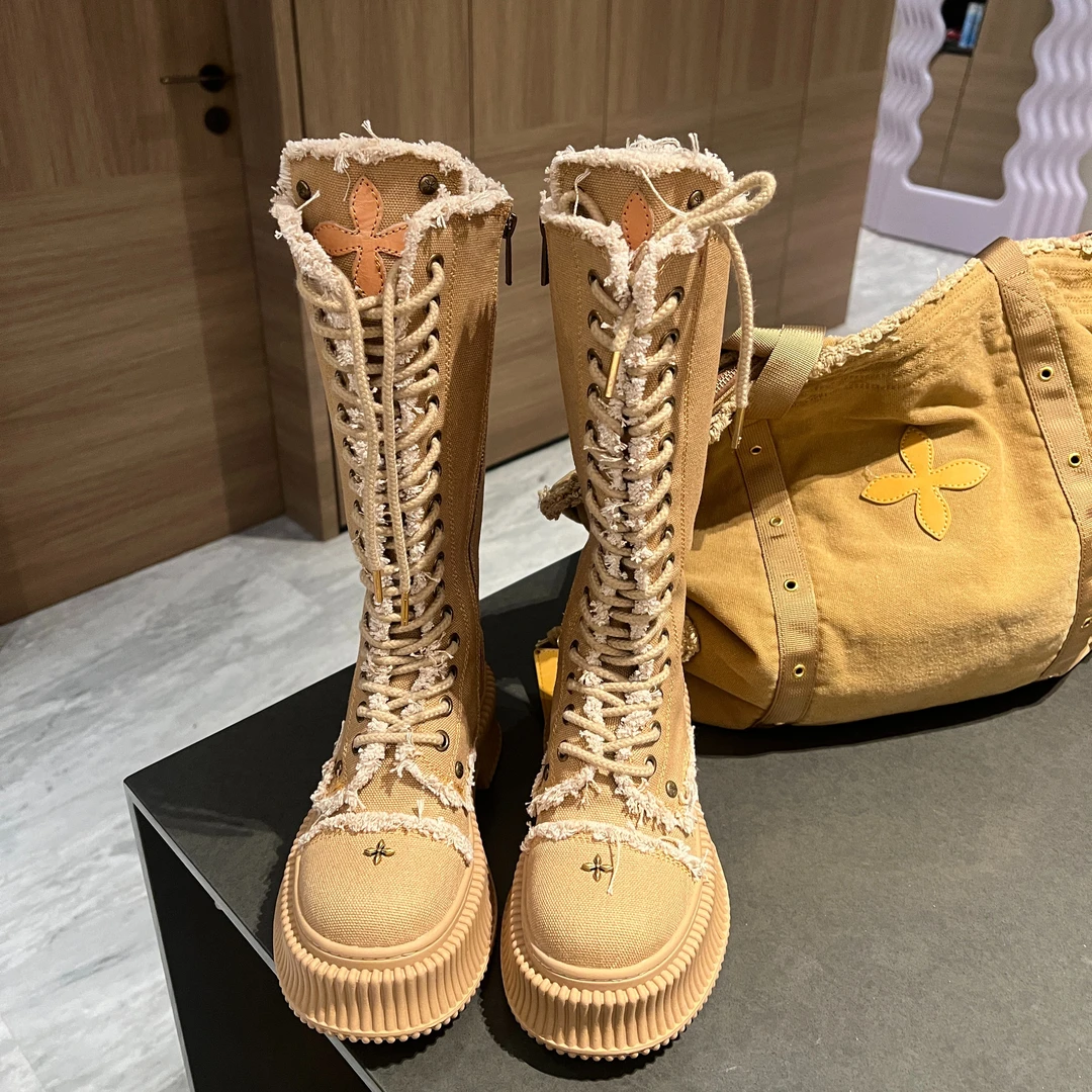 【辣团儿推荐】TT Studio | 秋季新款设计十字绑带高帮马丁靴