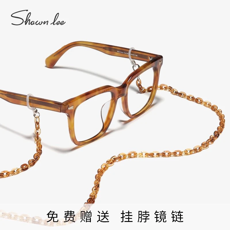 0-600度内免费配镜Shawnlee韩国设计师玳瑁色眼镜