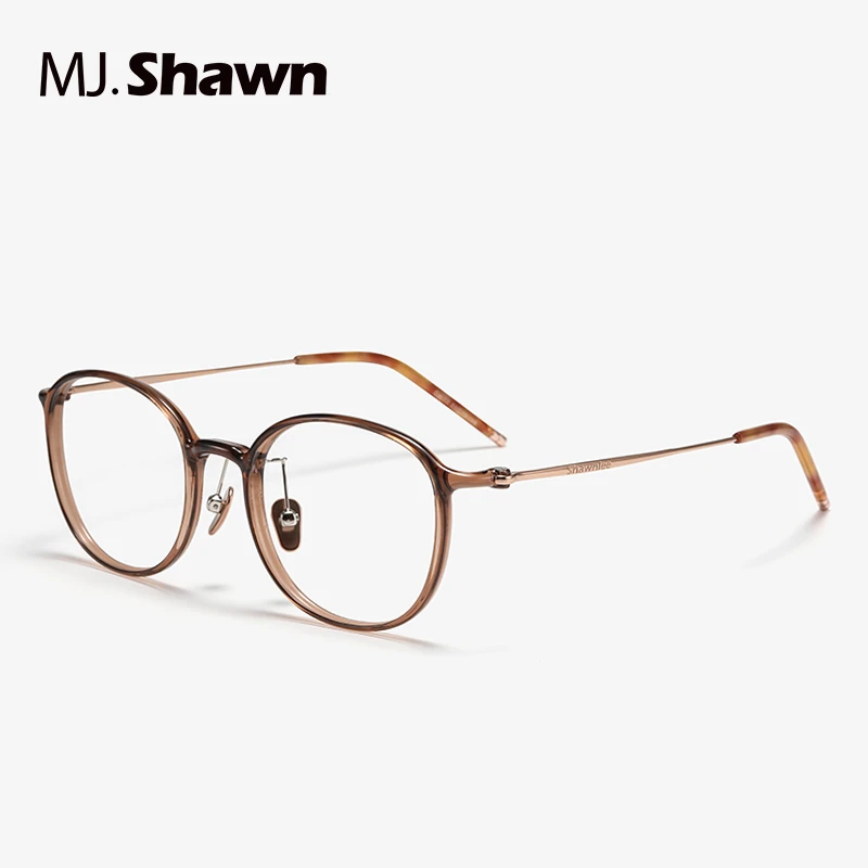 MJ Shawn超轻TR90眼镜女防蓝光眼镜框专业配近视镜平光镜素颜显瘦