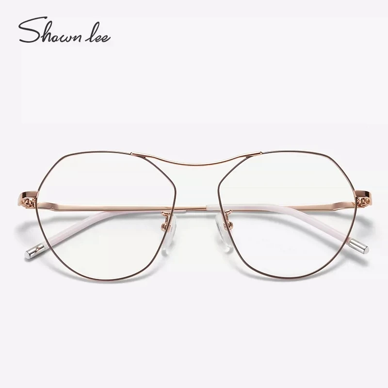 Shawnlee小众品牌韩版不规则多边形眼镜框镜架女复古素颜近视镜