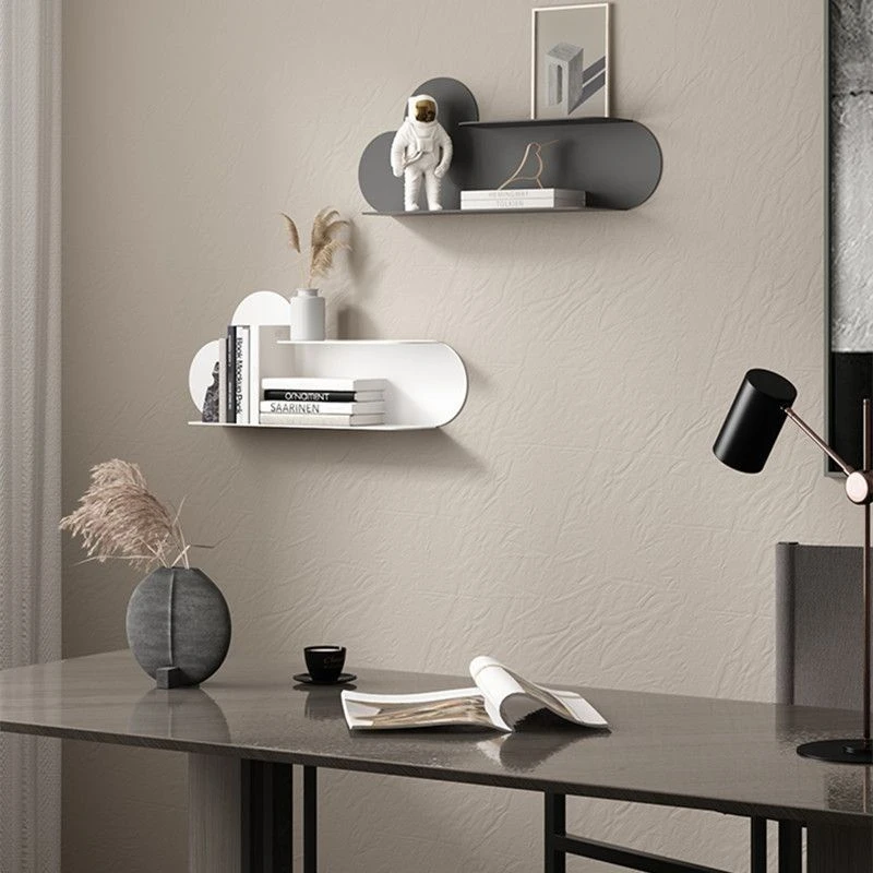 北欧墙上置物架创意装饰架餐厅壁挂置物架客厅卧室背景墙一字隔板