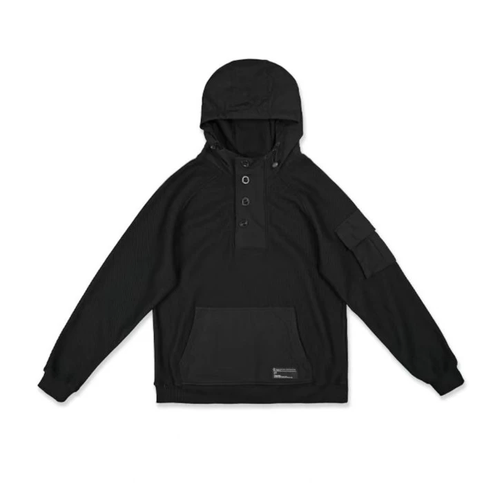 supercolor【排扣连帽卫衣】 23ss//潮牌设计师排扣连帽卫衣
