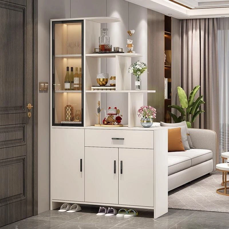 【25年新款】实木轻奢风进户门玄关柜鞋柜客厅餐厅酒柜隔断柜入简约