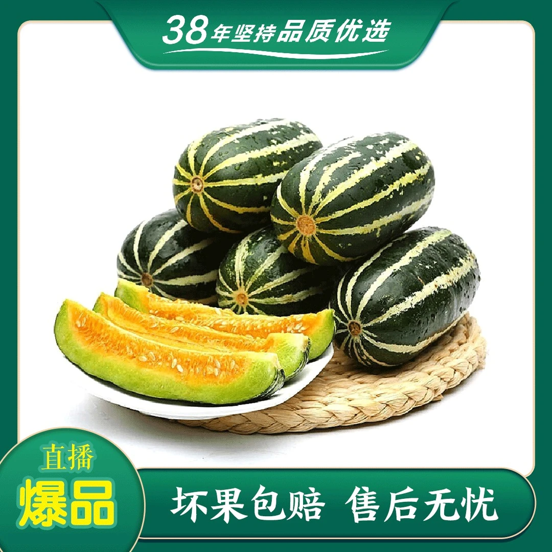 博洋9号甜瓜  2颗装约2斤 呼市同城配送闪送到家