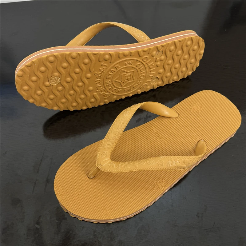 泰国星马波浪纹人字拖男士时尚夏季软底外穿防滑耐磨