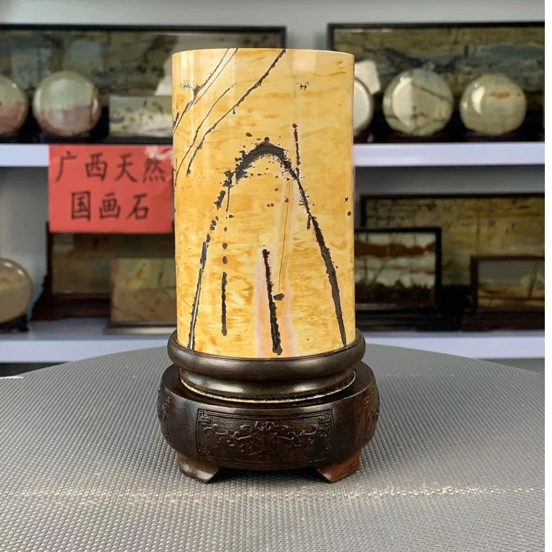 广西宇智国画石摆件