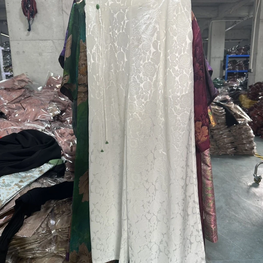 6681不加绒薄款清仓福利提花直筒裤