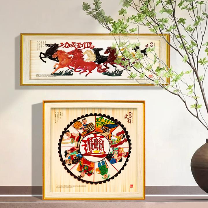 陕西皮影装饰画摆件西安旅游纪念品礼品工艺品非遗文创伴手礼