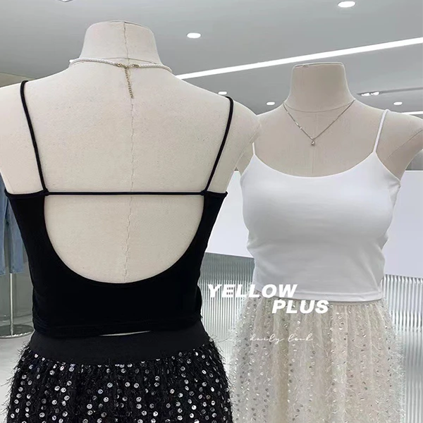 0101.MX.巧盈|显瘦网红白色小众短款时尚百搭夏季外穿修身无袖