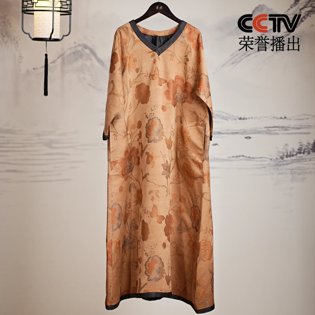 萧娘【羡风】香云纱新中式女装连衣裙中国风复古桑蚕丝中长款996
