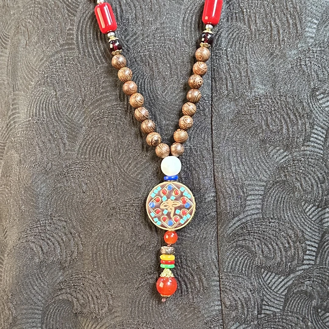 非金属布艺项链 萧娘【祥鑫】吊坠百搭复古女款简约古风小众2272