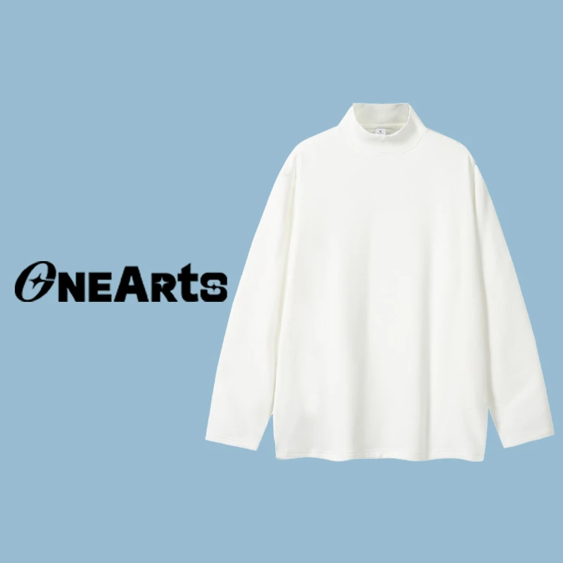 【ONEARTS T恤系列】德绒  260g简约宽松百搭 男女同款情侣长袖打底