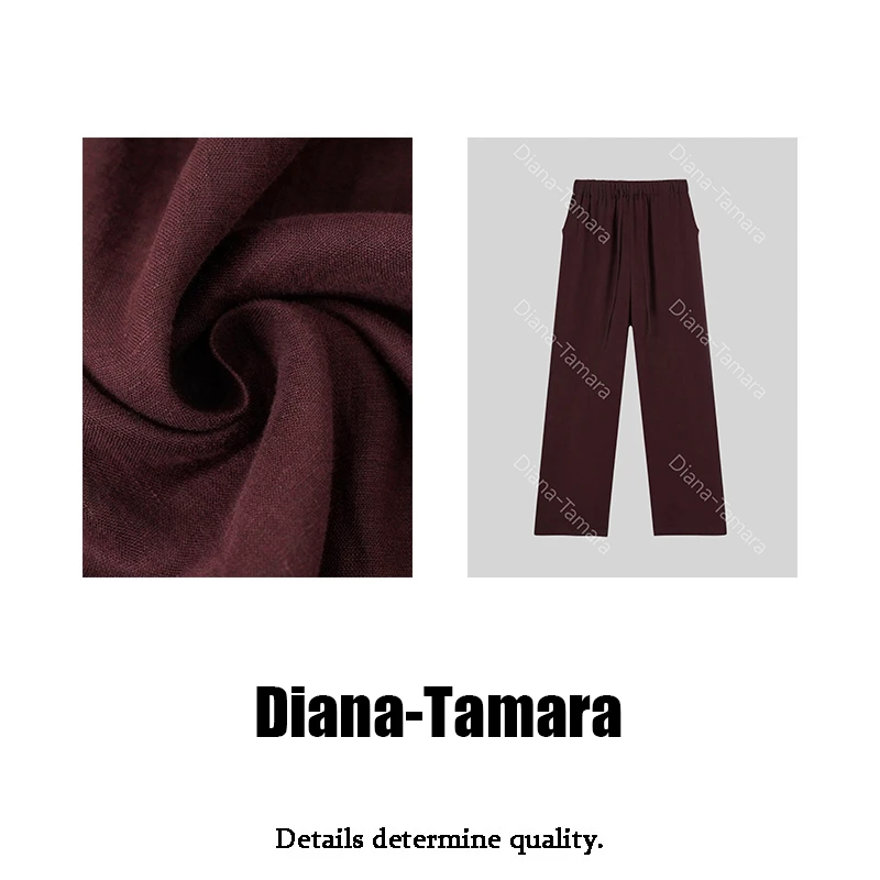 Diana-Tamara阿合    【绯红伊芙】   红色阔腿裤       AH24CK1006