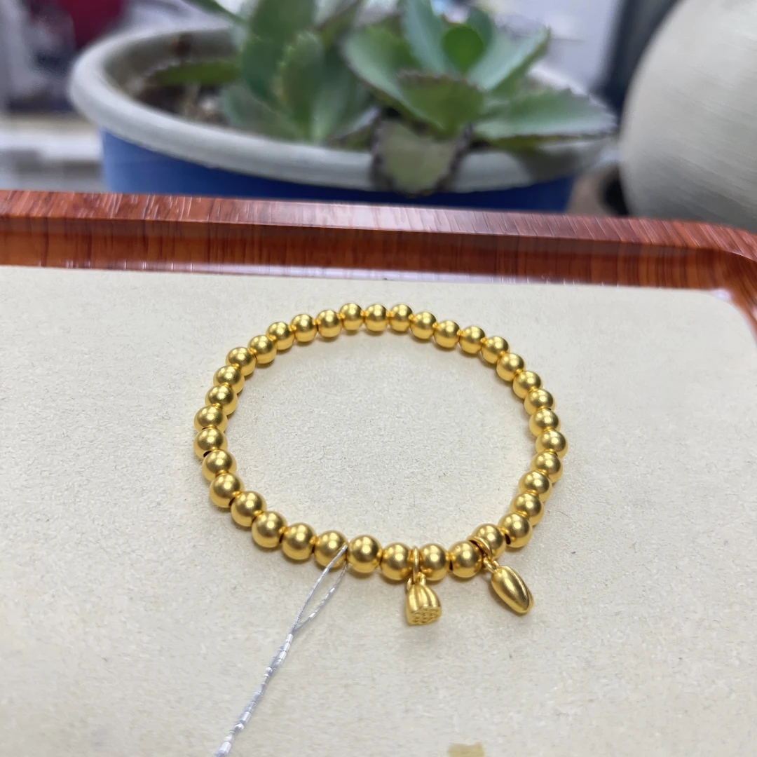 嘉盈珠宝足金9999古法传承两世欢珠珠手串