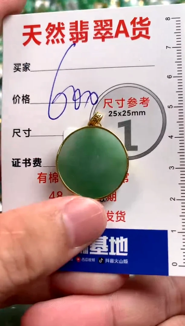 【闪购商品】翡翠颈饰18K金镶嵌0245480163