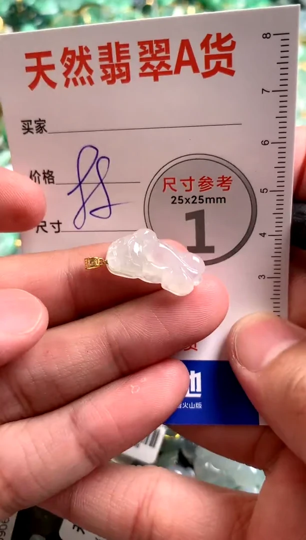 【闪购商品】翡翠颈饰18K金镶嵌0480504546