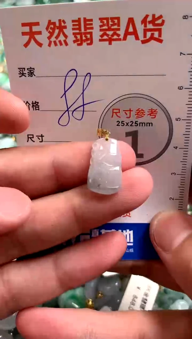 【闪购商品】翡翠颈饰18K金镶嵌08900678