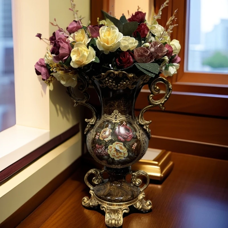 轻奢欧式家庭摆件美式复古创意中式