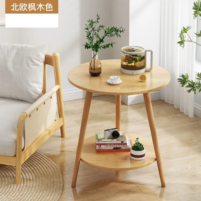新疆包邮北欧风小圆桌小户型边几出租房茶几休闲简约小圆桌子