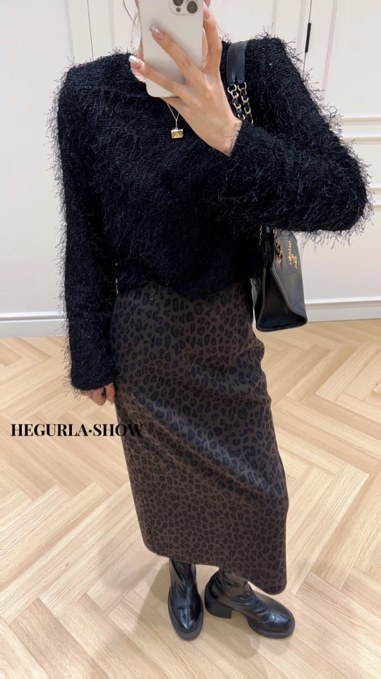 XR家欧货豹纹半裙