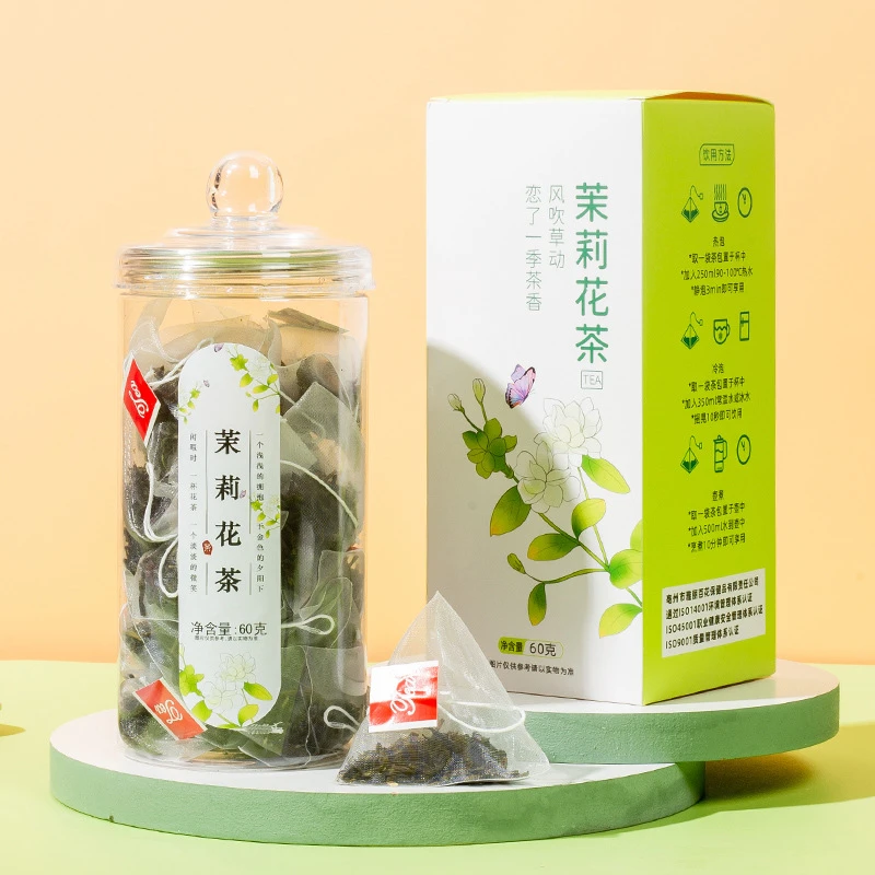 浓香型茉莉花茶四季独立罐装健康好喝饮用花茶袋泡茶包养生茶好茶