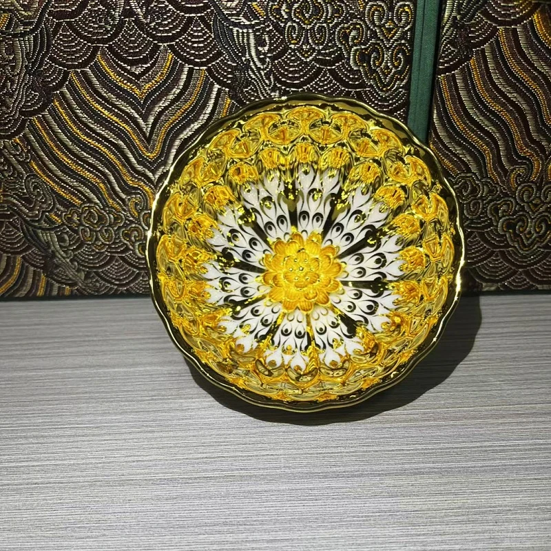 金色年华无礼盒高端茶器主人杯全金莲花杯功夫茶器品茗杯茶杯