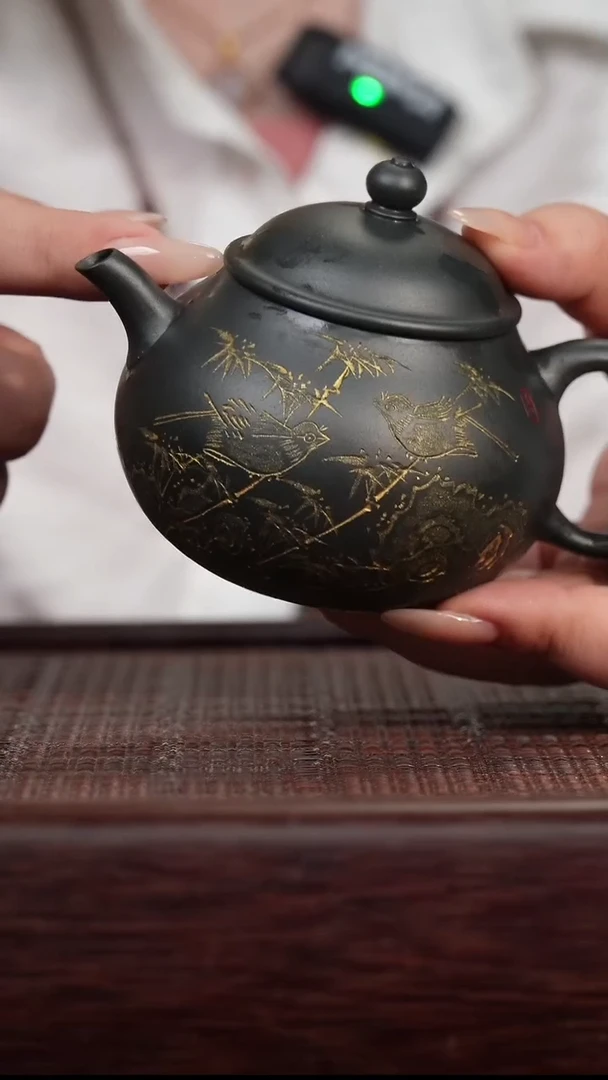 【闪购商品】紫砂茶壶九零君子兰 紫砂