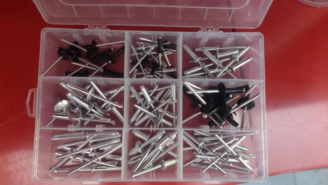 大帽铆钉铝制圆头大帽沿拉铆钉抽芯铆钉大头拉钉汽车拉铆钉盒装