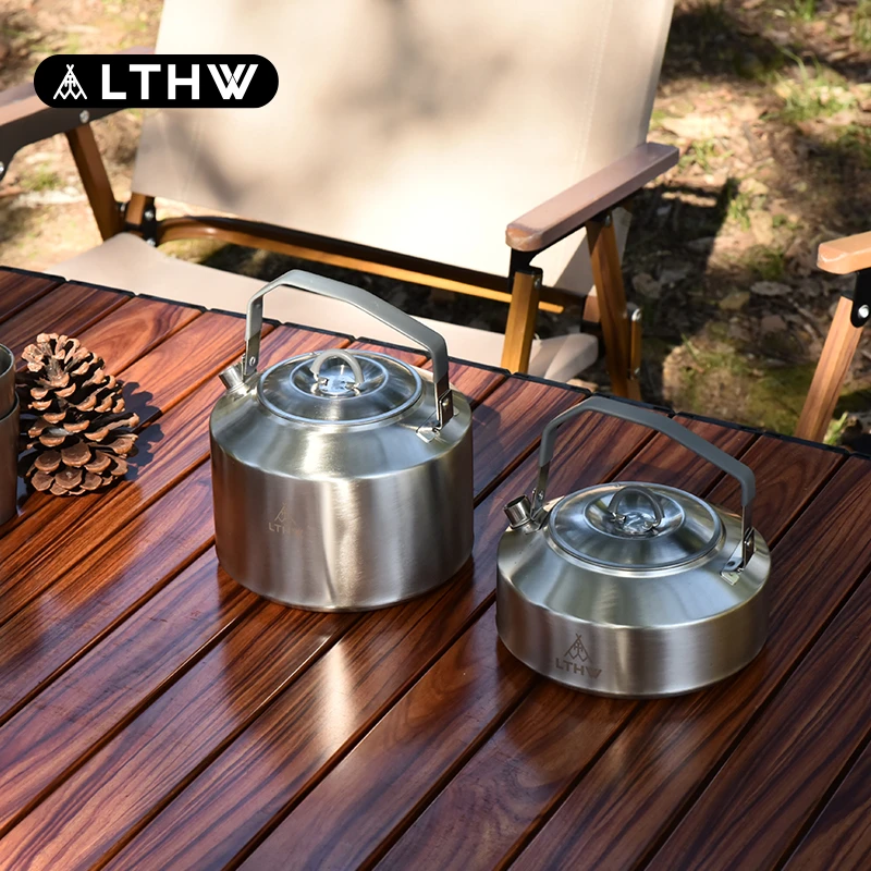 LTHW旅腾户外烧水壶泡茶专用露营饮水具便携明火煮水茶壶野营用品