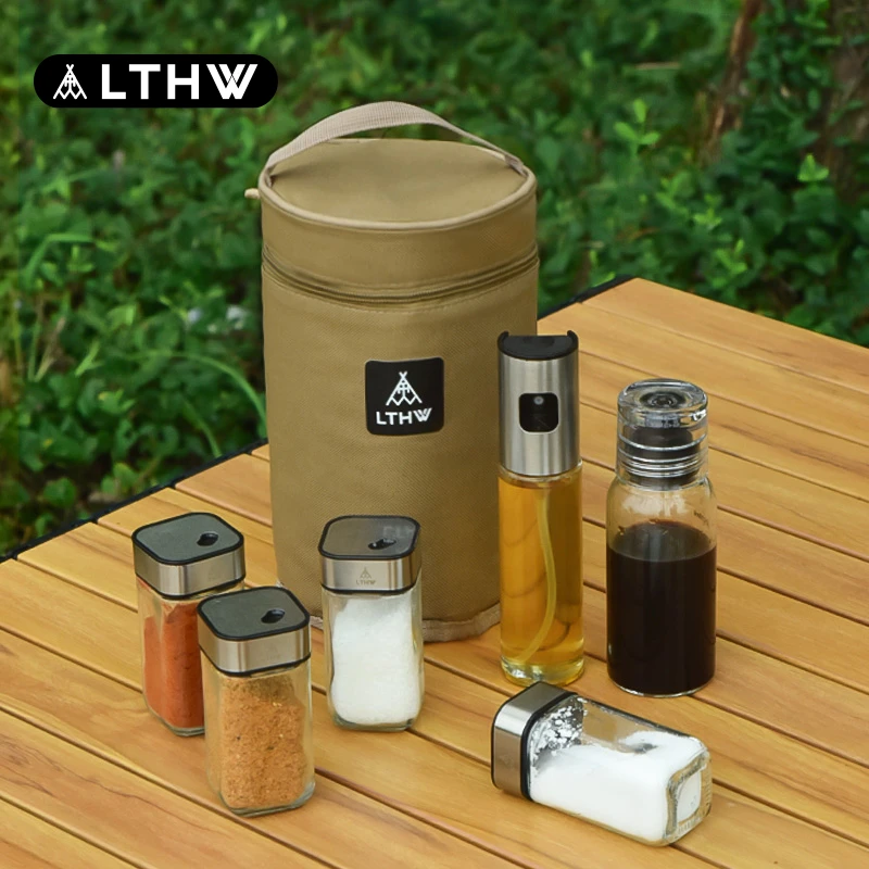 LTHW旅腾露营调味瓶套装户外便携式调料瓶野餐佐料瓶直倒油瓶收纳