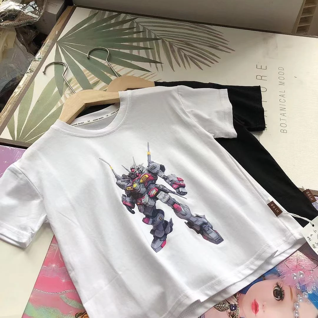 A113夏季儿童新款短袖机器人