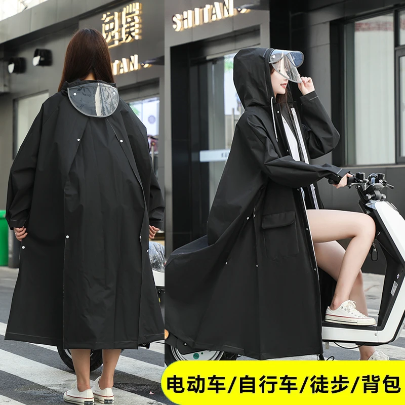长款雨衣电动电瓶车自行车全身防大雨单人男女成人款防暴背包雨披
