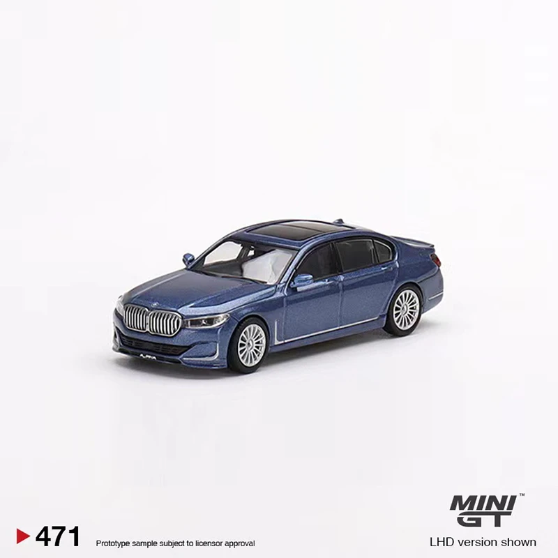 MINIGT 1:64 宝马 BMW Alpina B7仿真合金汽车模型 #471 金属蓝