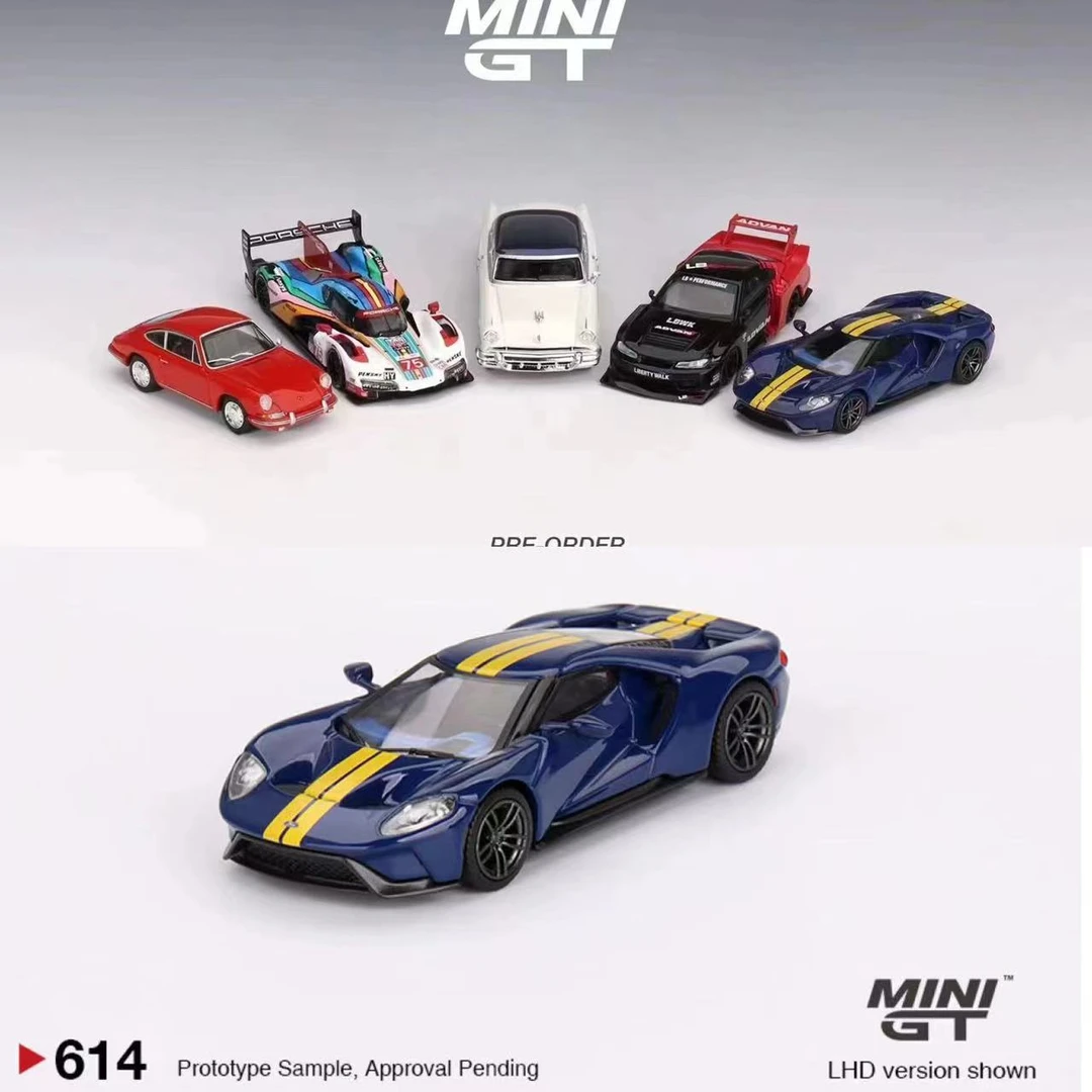 MINIGT 1:64 福特 Ford GT Sunoco Blue 藍左舵合金汽车模型 #614