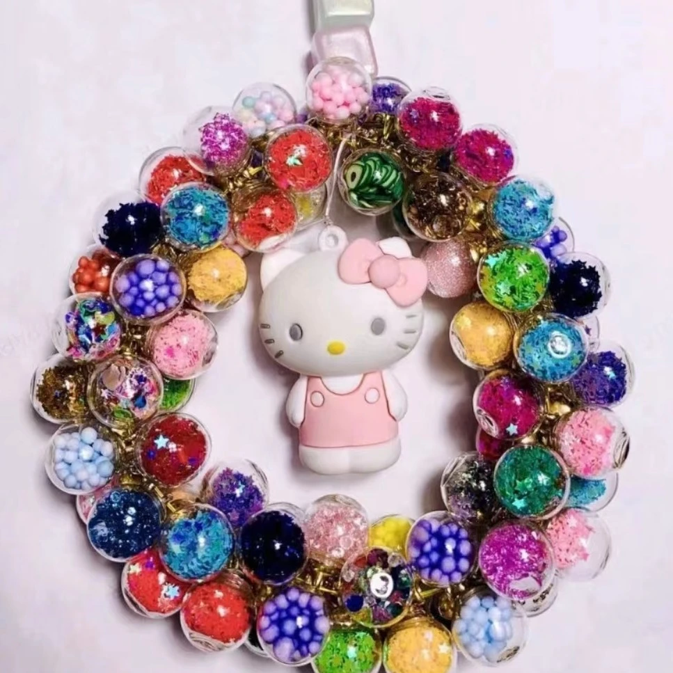 300毫升100颗玻璃球球 DIY头绳发饰 吊坠挂件风铃车挂各种挂件
